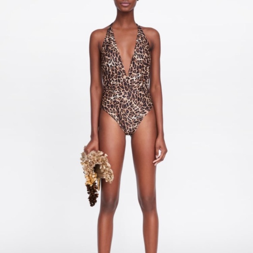Zara leopard one piece